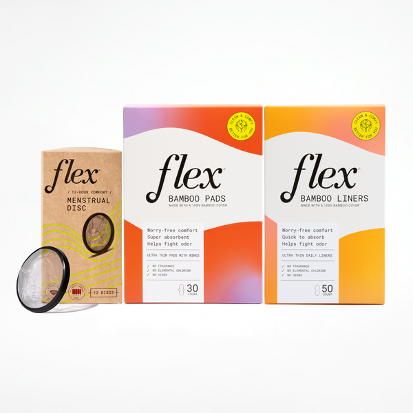 Flex Disc Bamboo Liners Menstrual Pads Bundle Flex