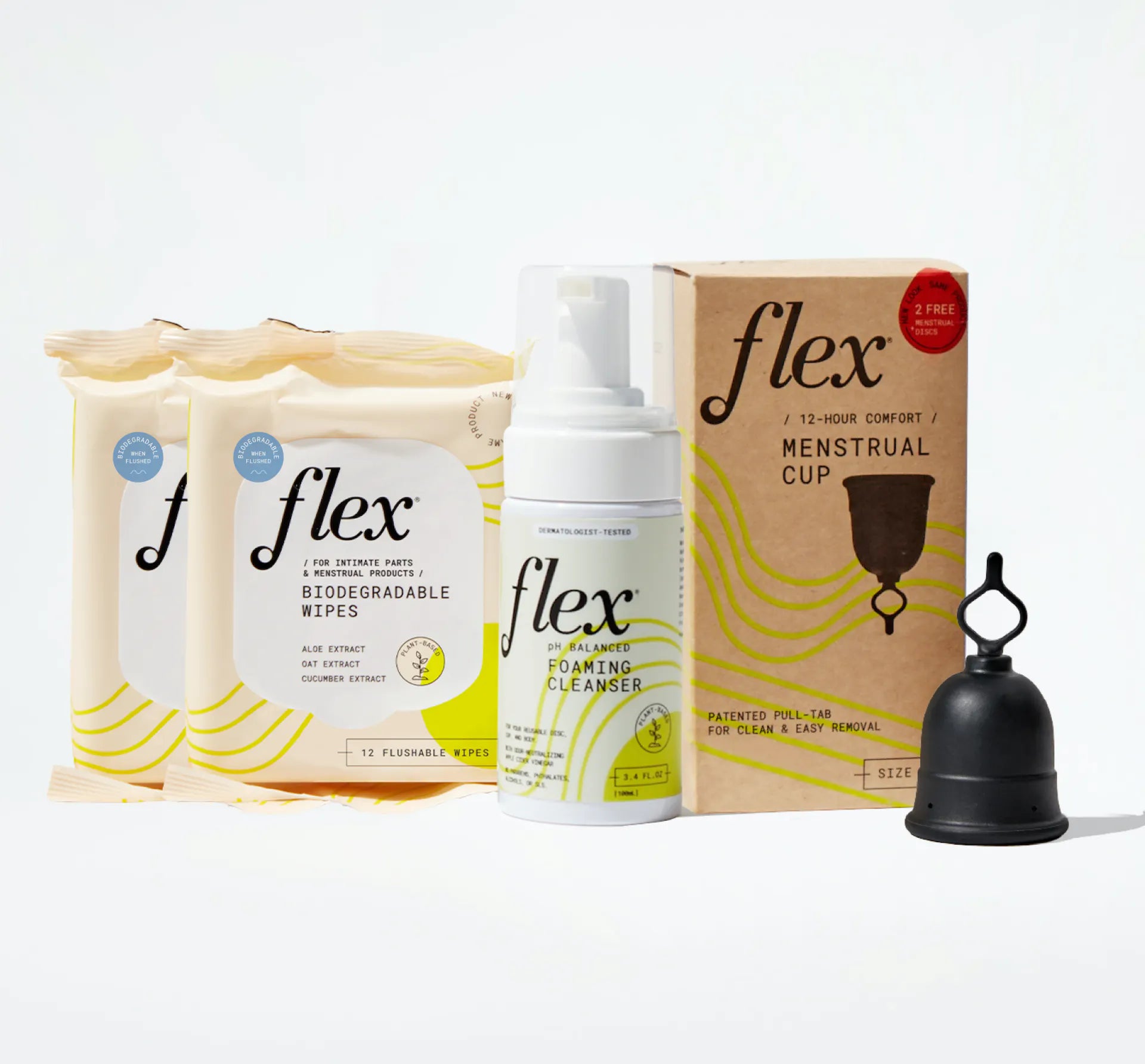 Flex menstrual cup started bundle