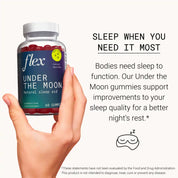 Flex Under the Moon melatonin gummies natural sleep aid