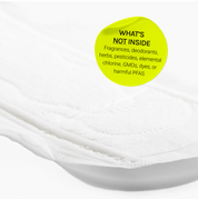 regular pad with text highlighting materials and ingredients not included